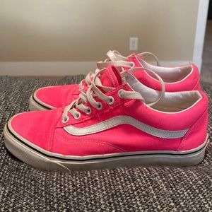 hot pink old school vans